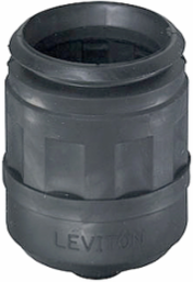 Locking Plug Boot, Weather-Resistant, 3-Wire, Black