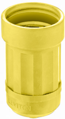Locking Connector Boot, 20 Amp/30 Amp, Weather-Resistant, Yellow, 3-Wire