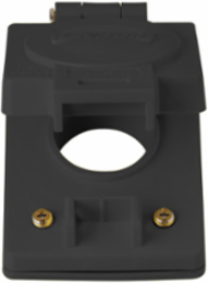 Wetguard Watertight Box Cover, 1-Gang, NEMA 4X, Corrosion Resistant, Black