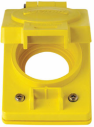 Wetguard 1-Gang Watertight Box Cover, 1.58 Inch, NEMA 4X, Yellow