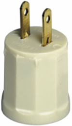 Indoor 15 Amp 660 Watt Outlet to Lampholder Adapter, Ivory