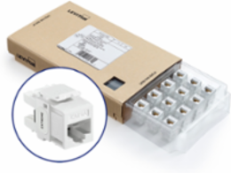 EXTREME Cat 6A QUICKPORT Jack, 12-Pack, White, Punchdown Termination