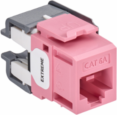 EXTREME™ Cat 6A QUICKPORT™ Jack, Channel-Rated, Pink
