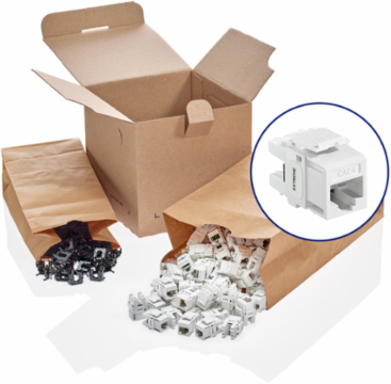 EXTREME™ Cat 6 QUICKPORT™ Jack, 200-pack GREENPACK™, White