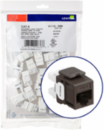 EXTREME Cat 6 QUICKPORT Jack, 25-Pack, Brown, Punchdown Termination