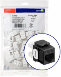 EXTREME Cat 6 QUICKPORT Jack 25-Pack, Black, Punchdown Termination