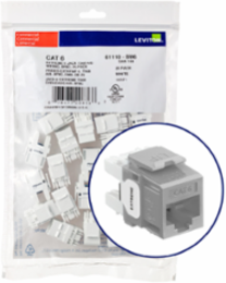 EXTREME Cat 6 QUICKPORT Jack 25-Pack, Gray, Unshielded, Punchdown Termination