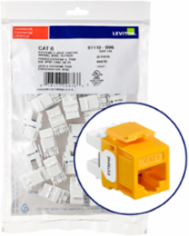 EXTREME Cat 6 QUICKPORT Jack, Unshielded, 25-Pack, Yellow