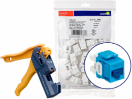 EXTREME Cat 6 QUICKPORT Jack, Blue, Punchdown, Bulk 150-Pack