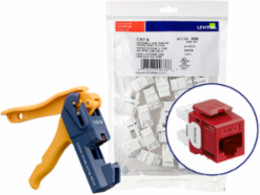EXTREME™ Cat 6 QUICKPORT™ Jacks, 150-Pack, Red, Punchdown Termination