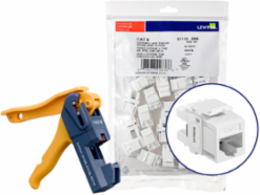150 EXTREME Cat 6 QUICKPORT Jacks, 150-Pack, White, Punchdown Termination