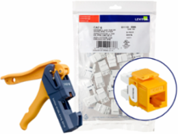 EXTREME Cat 6 QUICKPORT Jack, Yellow, Punchdown, 150-Pack