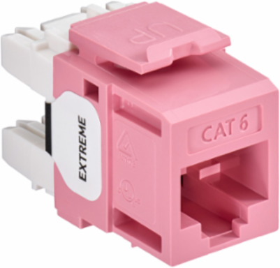 EXTREME™ Cat 6 QUICKPORT™ Jack, Pink