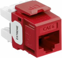EXTREME Cat 6 QUICKPORT Jack, Dark Red, 180-Degree Configuration