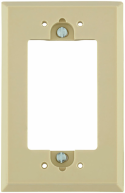 Ivory Shallow Wallbox Extender for GFCI, Standard Size, 1 Gang