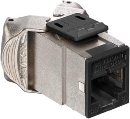 ATLAS-X1 Cat 6 Shielded QUICKPORT Jack, Black, Tool-Free Termination