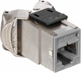ATLAS-X1 Cat 6 Shielded QUICKPORT Jack, Tool-Free Termination, Gray