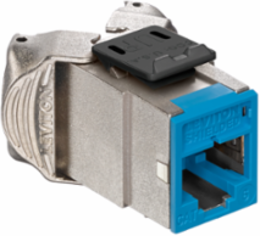 ATLAS-X1 Cat 6 Shielded QUICKPORT Jack, Blue - Tool-Free Termination