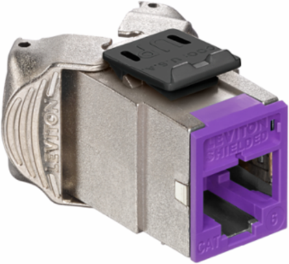 ATLAS-X1 Cat 6 Shielded QUICKPORT Jack, Purple, Tool-Free Termination