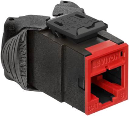 ATLAS-X1 Cat 6 UTP QUICKPORT Jack Crimson, Tool-Free Termination, Unshielded