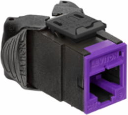 ATLAS-X1 Cat 6 UTP QUICKPORT Jack, Purple, Tool-Free, Unshielded