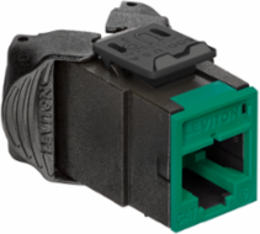 ATLAS-X1 Cat 6 UTP QUICKPORT Jack, Green, Tool-Free Termination, Unshielded