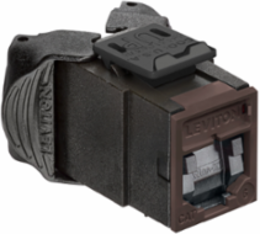 ATLAS-X1 Cat 6 UTP QUICKPORT Jack, Tool-Free Termination, Brown