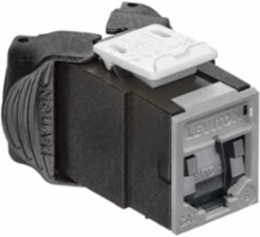 ATLAS-X1 Cat 6 UTP QUICKPORT Jack, Shuttered, Gray, Tool-Free Termination