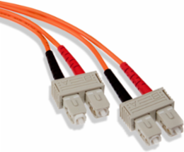 Economy Fiber Optic Patch Cord, 10 Meter Duplex OM1 SC-SC