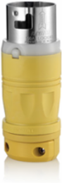 50 Amp Locking Plug, 125/250 Volt, 3-Pole, 4-Wire, Nylon Housing, Industrial Grade