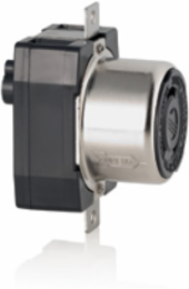 50 Amp Locking Flush Mount Receptacle, 125 Volt, Corrosion Resistant, Non-NEMA