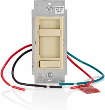 SureSlide Ceiling Fan Wall Switch, 1.5 Amp, Quiet 3-Speed, Ivory