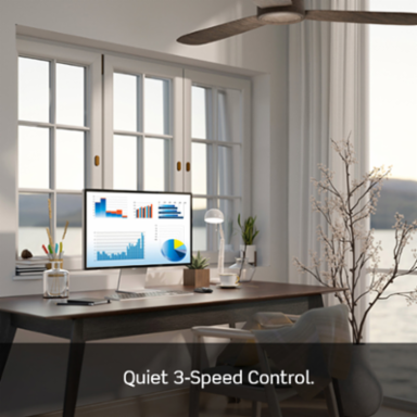 SureSlide Ceiling Fan Control Switch, 1.5 Amp, Quiet, 3-Speed, Light Almond