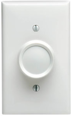 Trimatron Quiet Step 1.5 Amp Fan Speed Control with Rotary Switch, White