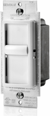 SureSlide Dimmer Switch – 150W LED & 600W Incandescent, Single Pole, White