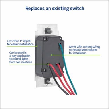 SureSlide Dimmer Switch for LED and Incandescent Bulbs, 150W LED, 600W Incandescent