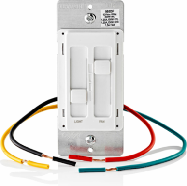 SureSlide Ceiling Fan Control & Dimmer Switch, 150W LED/CFL, 300W Incandescent, 1.5A