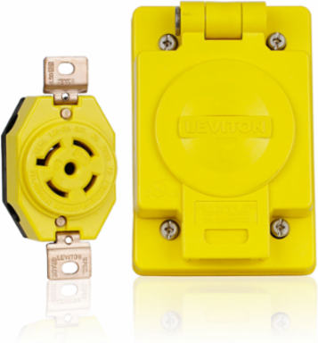 Wetguard Watertight Locking Receptacle 20 Amp 120/208 Volt 3-Phase WYE