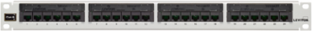 Cat 6 Flat Patch Panel, 24-Port, 1RU, 110-Style Termination
