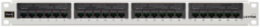 Cat 6 Flat Patch Panel, 24-Port, 1RU, 110-Style Termination