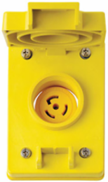 Wetguard Watertight Locking Receptacle 30 Amp, 250 Volt, NEMA L15-30R, Yellow