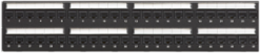 Cat 6A Flat 110-Style Patch Panel, 48-Port, Black, 2RU