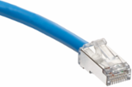 Cat 6A Patch Cord 5 ft Blue, 10 Gigabit, 26 AWG Stranded Conductors