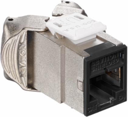 ATLAS-X1 Cat 6A Shielded QUICKPORT Jack, Tool-Free Termination, Black