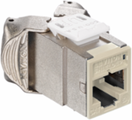 ATLAS-X1 Cat 6A Shielded QUICKPORT Jack, Tool-Free Termination, Ivory