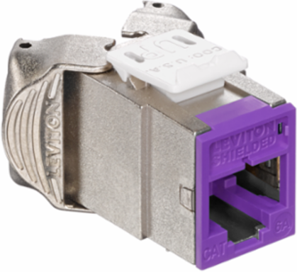 ATLAS-X1 Cat 6A Shielded QUICKPORT Jack, Tool-Free, Purple