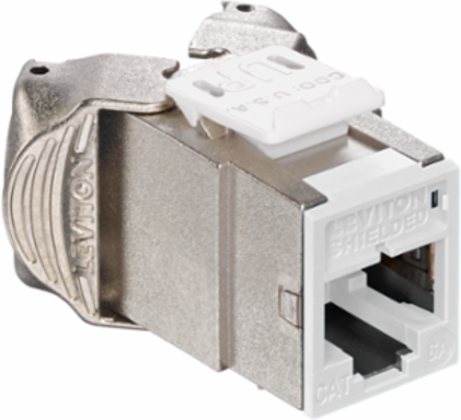 ATLAS-X1 Cat 6A Shielded QUICKPORT Jack, Tool-Free Termination, White