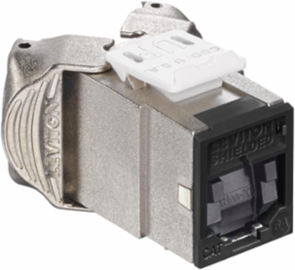ATLAS-X1 Cat 6A Shielded QUICKPORT Jack, Tool-Free, Black