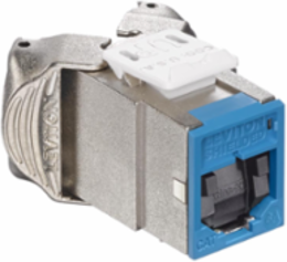 ATLAS-X1 Cat 6A Shielded QUICKPORT Jack, Blue, Tool-Free Termination
