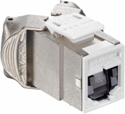 ATLAS-X1 Cat 6A Shielded QUICKPORT Jack with Shutters, Tool-Free Termination